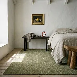 Gyapjúszőnyeg - Charonne Flat Handloom Wool Premium (zöld)