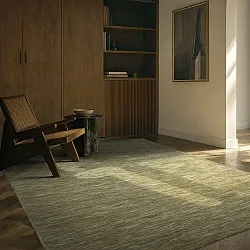 Gyapjúszőnyeg - Charonne Flat Handloom Wool Premium (zöld)