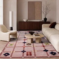 Gyapjúszőnyeg - Lausanne Flatweave Tufted Premium (rózsaszín)