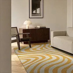 Gyapjúszőnyeg - Aiz Hand Tufted Wool Premium (sárga)
