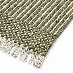 Gyapjúszőnyeg - Arbil (zöld/fehér)