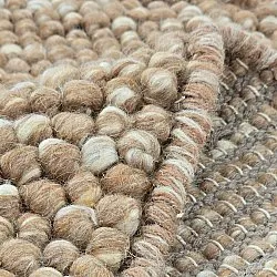 Kerek szőnyeg - Avafors Wool Bubble (világos barna/fehér)