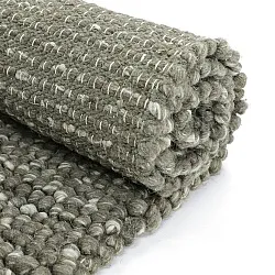 Gyapjúszőnyeg - Avafors Wool Bubble (mohazöld/krém)