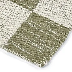 Gyapjúszőnyeg - Dundee (zöld/fehér)