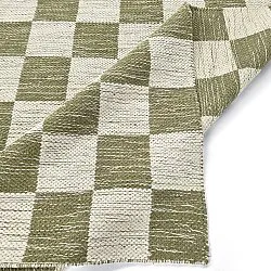 Gyapjúszőnyeg - Dundee (zöld/fehér)