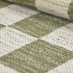 Gyapjúszőnyeg - Dundee (zöld/fehér)