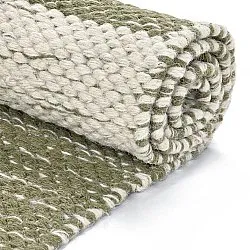 Gyapjúszőnyeg - Dundee (zöld/fehér)