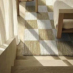 Gyapjúszőnyeg - Dundee (sárga/fehér)