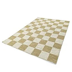 Gyapjúszőnyeg - Dundee (sárga/fehér)