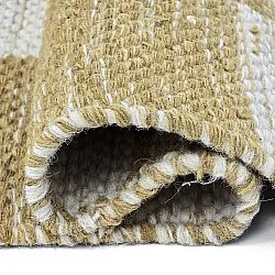 Gyapjúszőnyeg - Dundee (sárga/fehér)