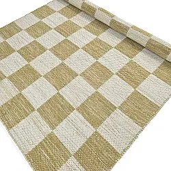 Gyapjúszőnyeg - Dundee (sárga/fehér)