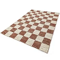 Gyapjúszőnyeg - Dundee (piros/fehér)