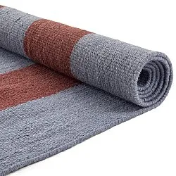 Gyapjúszőnyeg - Garine (kék/piros)