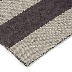 Gyapjúszőnyeg - Garine (fekete/bézs)