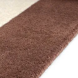Gyapjúszőnyeg - Gaya Hand Tufted Wool Premium (krém/barna)