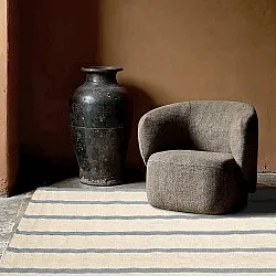 Gyapjúszőnyeg - Luton (koptatott farmer/fehér)