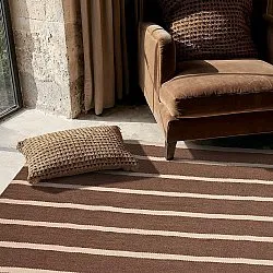 Gyapjúszőnyeg - Luton (natúr/mély taupe)