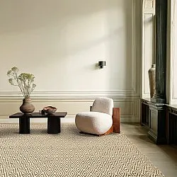 Gyapjúszőnyeg - Monastir (barna/fehér)