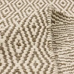 Gyapjúszőnyeg - Monastir (barna/fehér)