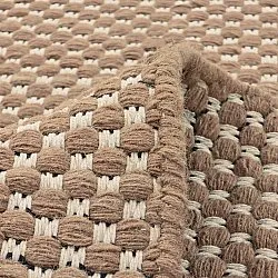 Gyapjúszőnyeg - Ovelia (barna/fehér)