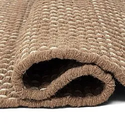 Gyapjúszőnyeg - Ovelia (barna/fehér)