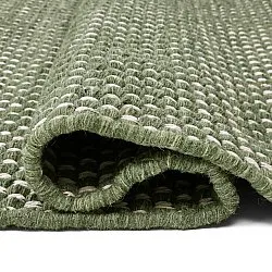 Gyapjúszőnyeg - Ovelia (zöld/fehér)