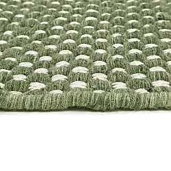 Gyapjúszőnyeg - Ovelia (zöld/fehér)