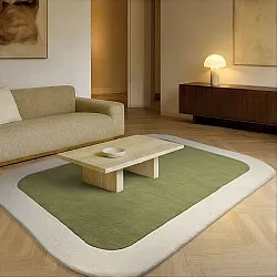 Gyapjúszőnyeg - Puri Hand Tufted Wool Premium (zöld/krém)