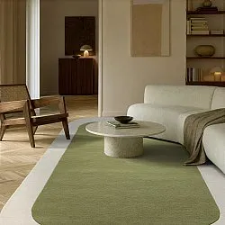 Gyapjúszőnyeg - Puri Hand Tufted Wool Premium (zöld/krém)