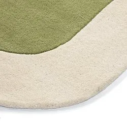 Gyapjúszőnyeg - Puri Hand Tufted Wool Premium (zöld/krém)