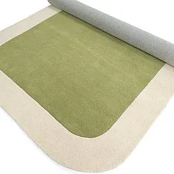 Gyapjúszőnyeg - Puri Hand Tufted Wool Premium (zöld/krém)