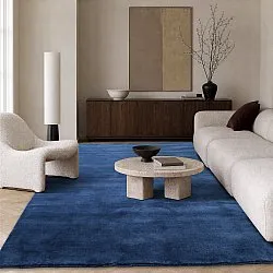 Gyapjúszőnyeg - Rozel Handloom Wool Premium (sötétkék)