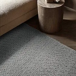 Gyapjúszőnyeg - Sala Irregular Wool Bubble (világos szürke melanzs)