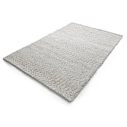 Gyapjúszőnyeg - Sala Irregular Wool Bubble (világos szürke melanzs)