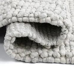 Gyapjúszőnyeg - Sala Irregular Wool Bubble (világos szürke melanzs)