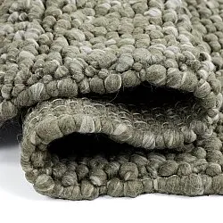 Gyapjúszőnyeg - Sala Irregular Wool Bubble (mohazöld/fehér melanzs)