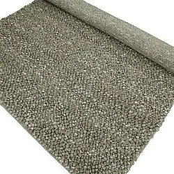 Gyapjúszőnyeg - Sala Irregular Wool Bubble (mohazöld/fehér melanzs)