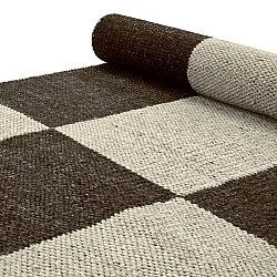 Gyapjúszőnyeg - Scacco (fekete/bézs)