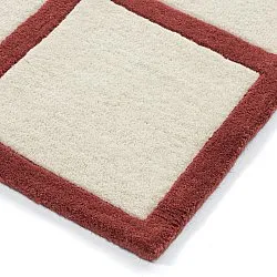 Gyapjúszőnyeg - Syl Hand Tufted Wool Premium (piros/fehér)