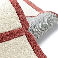 Gyapjúszőnyeg - Syl Hand Tufted Wool Premium (piros/fehér)