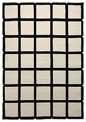 Gyapjúszőnyeg - Syl Hand Tufted Wool Premium (fekete/fehér)