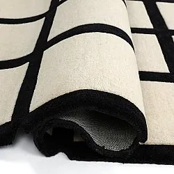 Gyapjúszőnyeg - Syl Hand Tufted Wool Premium (fekete/fehér)