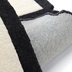 Gyapjúszőnyeg - Syl Hand Tufted Wool Premium (fekete/fehér)