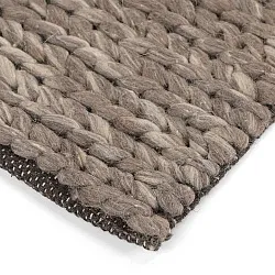 Gyapjúszőnyeg - Talvia Braided Wool (barna/bézs)