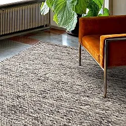 Gyapjúszőnyeg - Talvia Braided Wool (sötétszürke)