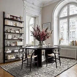 Gyapjúszőnyeg - Talvia Braided Wool (sötétszürke)