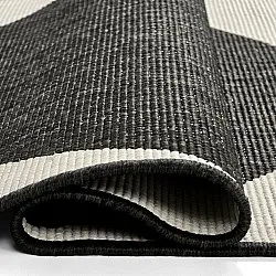 Beltéri és kültéri szőnyeg - Aurora (fekete/fehér)