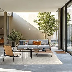 Beltéri és kültéri szőnyeg - Beau (sárga)