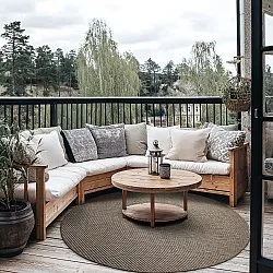 Kerek szőnyeg - Indoor/Outdoor Bennett (bézs)