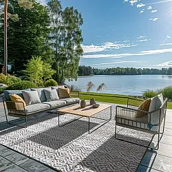 Beltéri és kültéri szőnyeg - Harstad (barna)